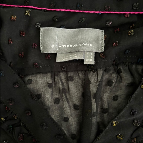 Anthropologie Audrey Clip Dot Shirtdress size: 2 - Picture 5 of 6